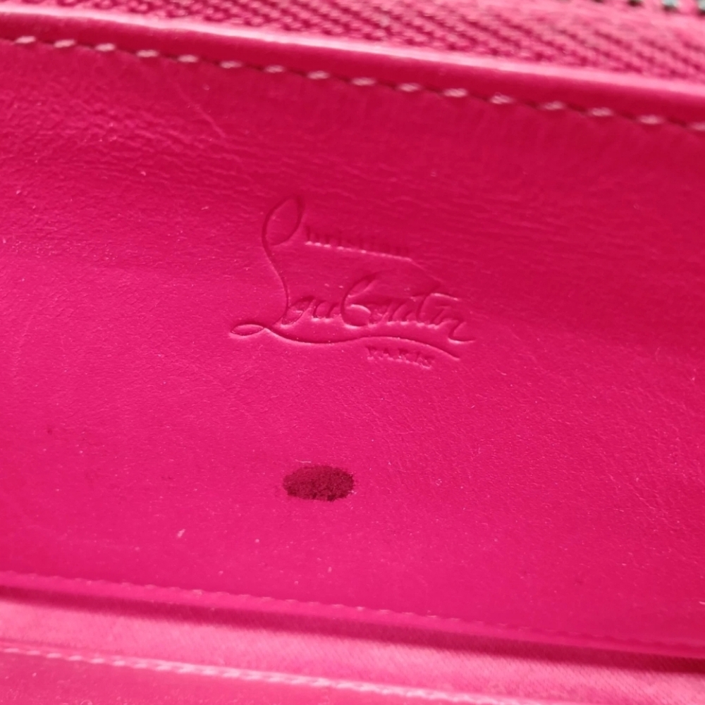 Christian Louboutin Long Wallet Black Leather-AUTHENTIC- EUC - Picture 5 of 9